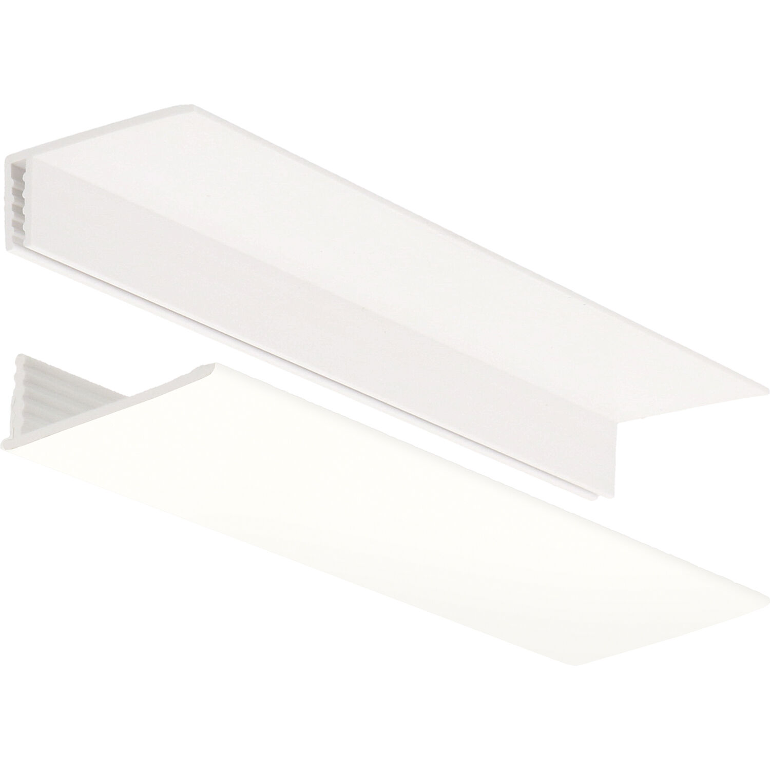 PVC omrandingsprofiel 2-delig 10 mm Bianco lengte 270 cm