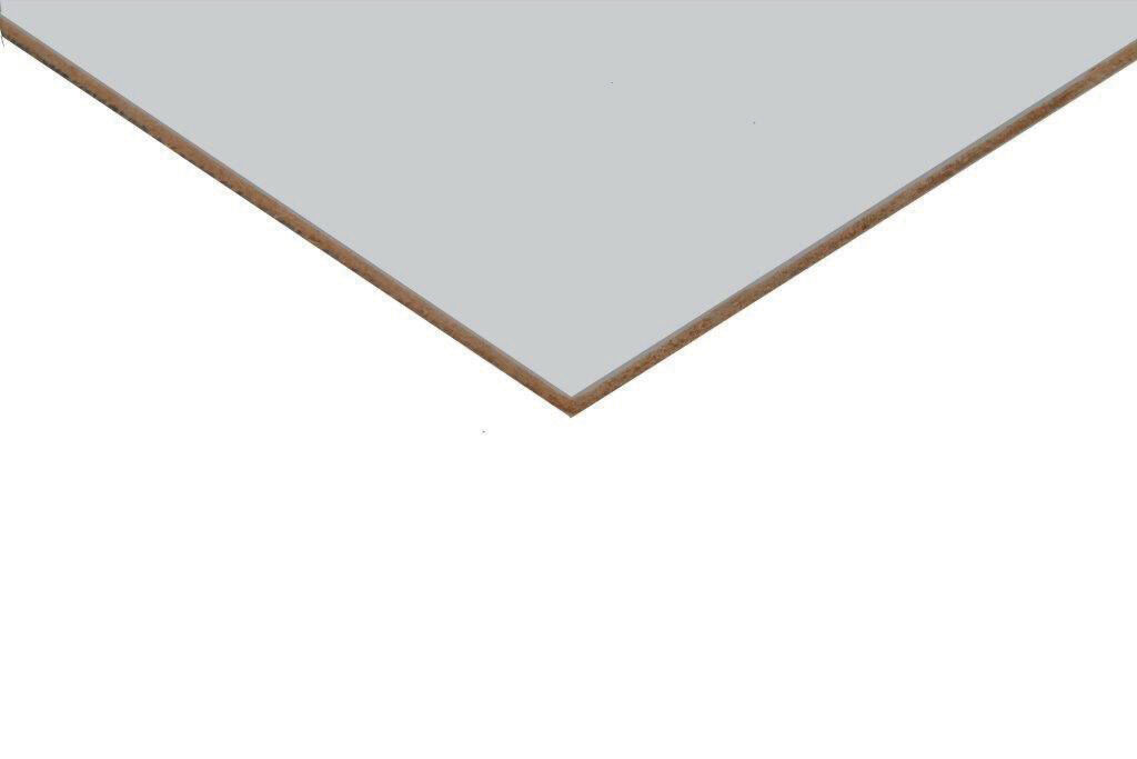3 mm x 2440 x 1220 Fins Hardboard wit gelakt