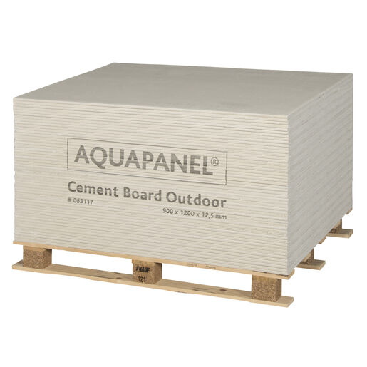 12.5 mm x 2400 x 900 Aquapanel Cement Board Outdoor