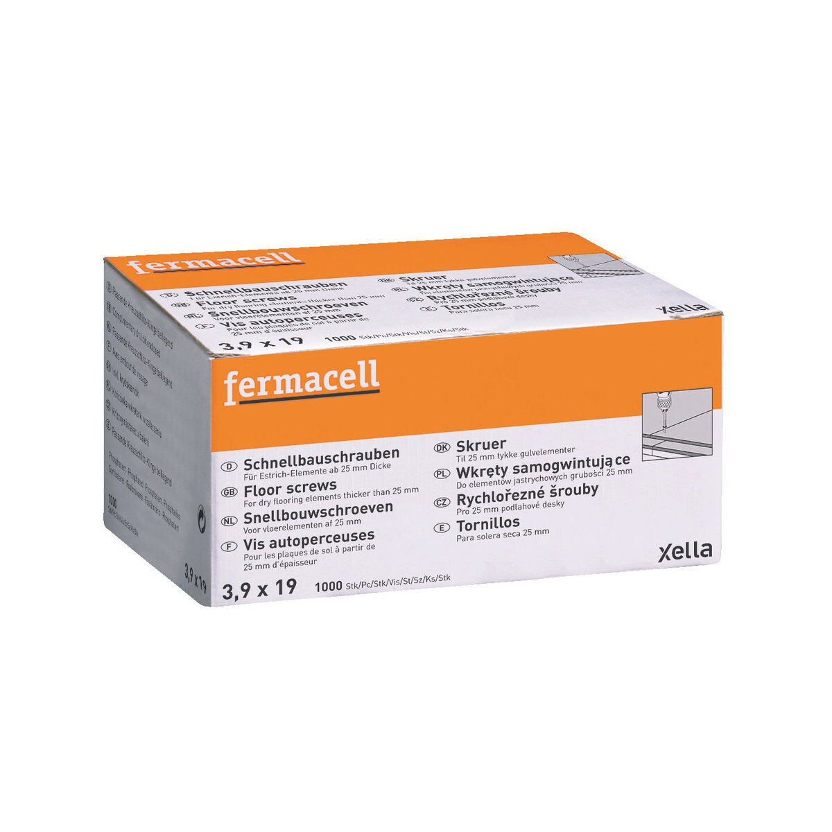 Fermacell snelbouwschroef 3.9 x 19 (250 st/ds)