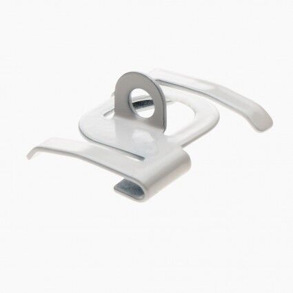 Twistclip met oog voor 24mm wit