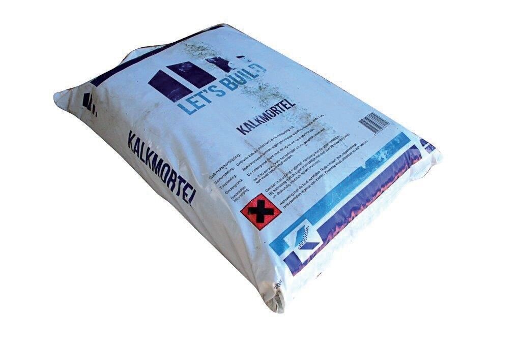 Kalkmortel 0-3 mm 25kg/zk - 49 zk/pal