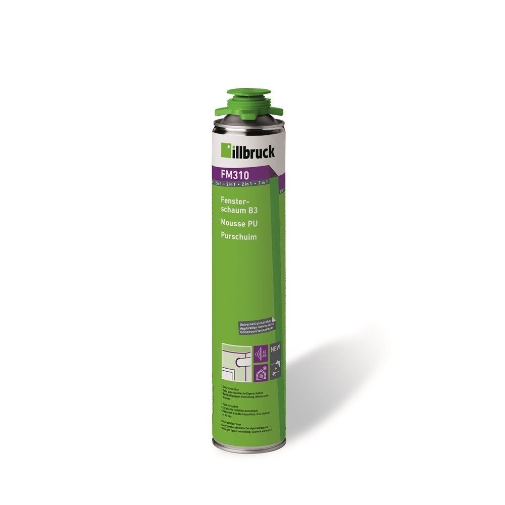 Illbruck FM310 Multi-foam Purschuim Schroefbus voor pistool (750 ml)