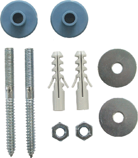Wastafelbevestiging ophangset M10 x 110 mm met plug (2 st)