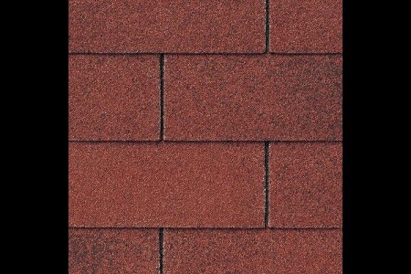 Shingles asfaltleien CT20 3-TAB tile red lend (3.10 m2/pk)