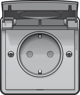 Niko Hydro (IP55) 700-36805 WCD 1-v steekklem RAL7035 grijs