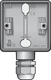 Niko Hydro (IP55) 700-84151 Opbouwdoos 1-v 1x M20 RAL7035