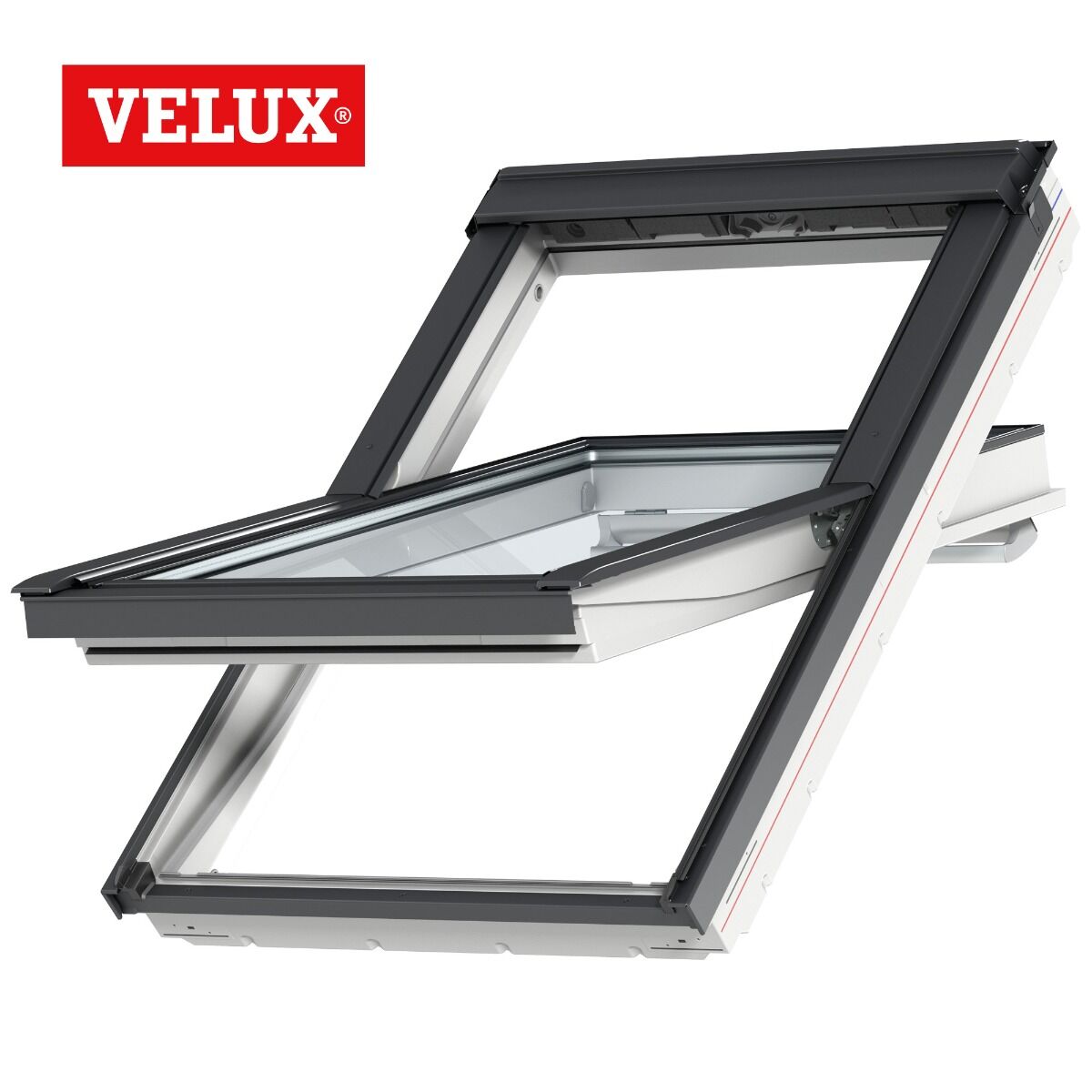 Velux Tuimelvenster GGL CK02 2070 - 550 x 780 wit gelakt Veiligheidsglas
