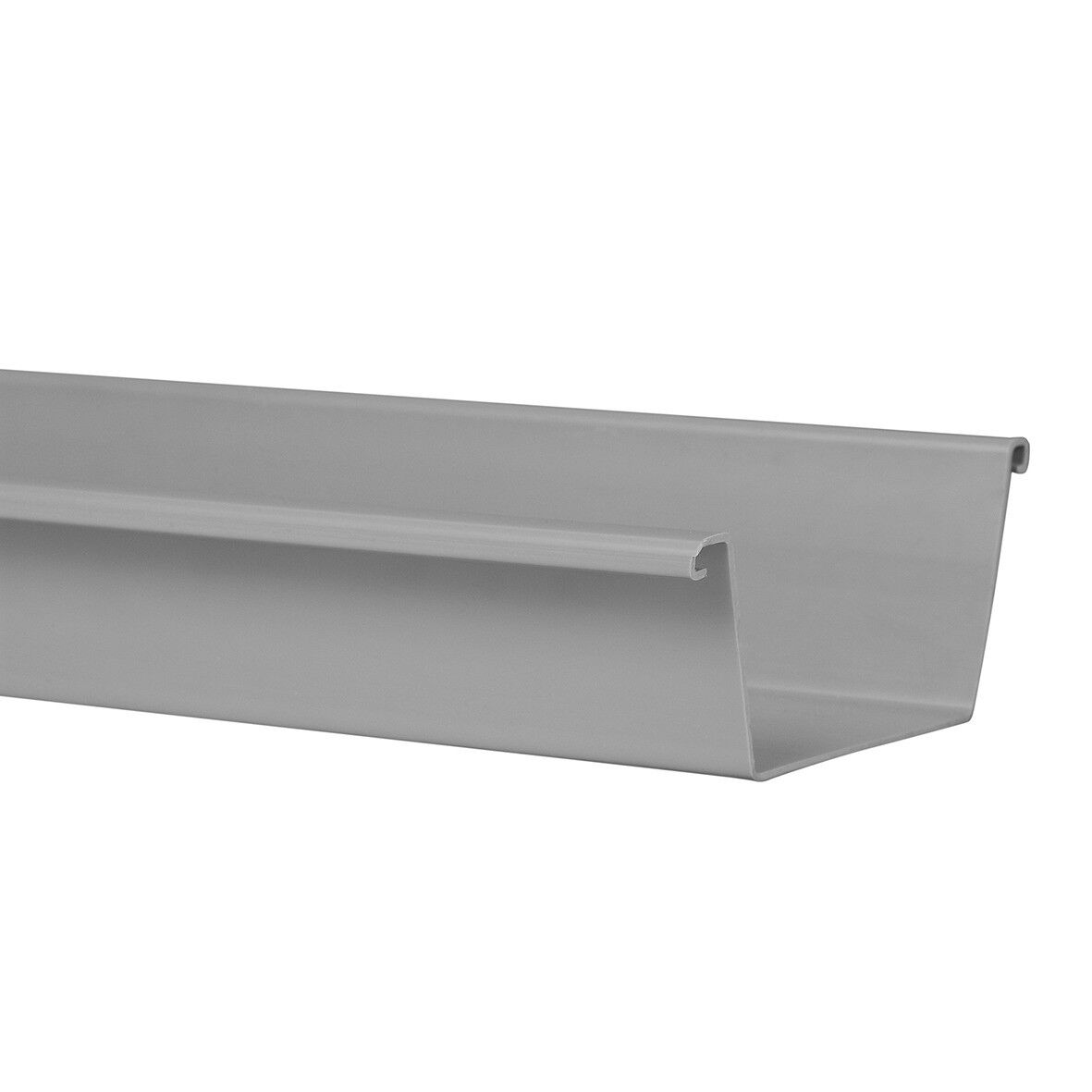 Bakgoot 125 mm PVC Grijs 4 m1