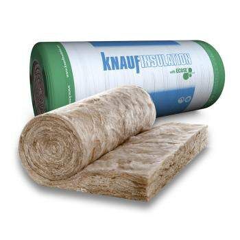 90 mm x 7600x580 mm Knauf Naturoll 035 onbeklede glaswoldeken