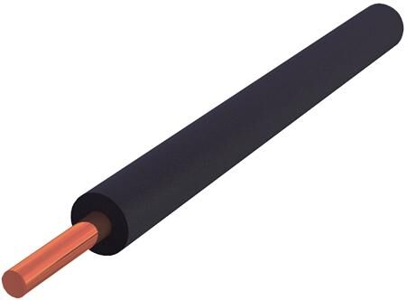 Installatiedraad 1.5 mm2 massief zwart 100 m1
