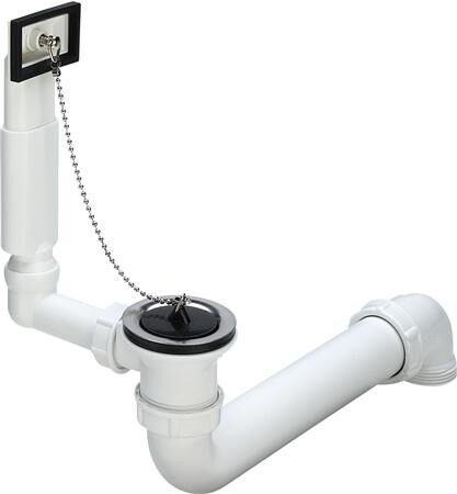 PVC aanrechtplug met overloop