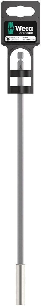 Bithouder ¼“ x 300 mm Wera 899/4/1S Impaktor