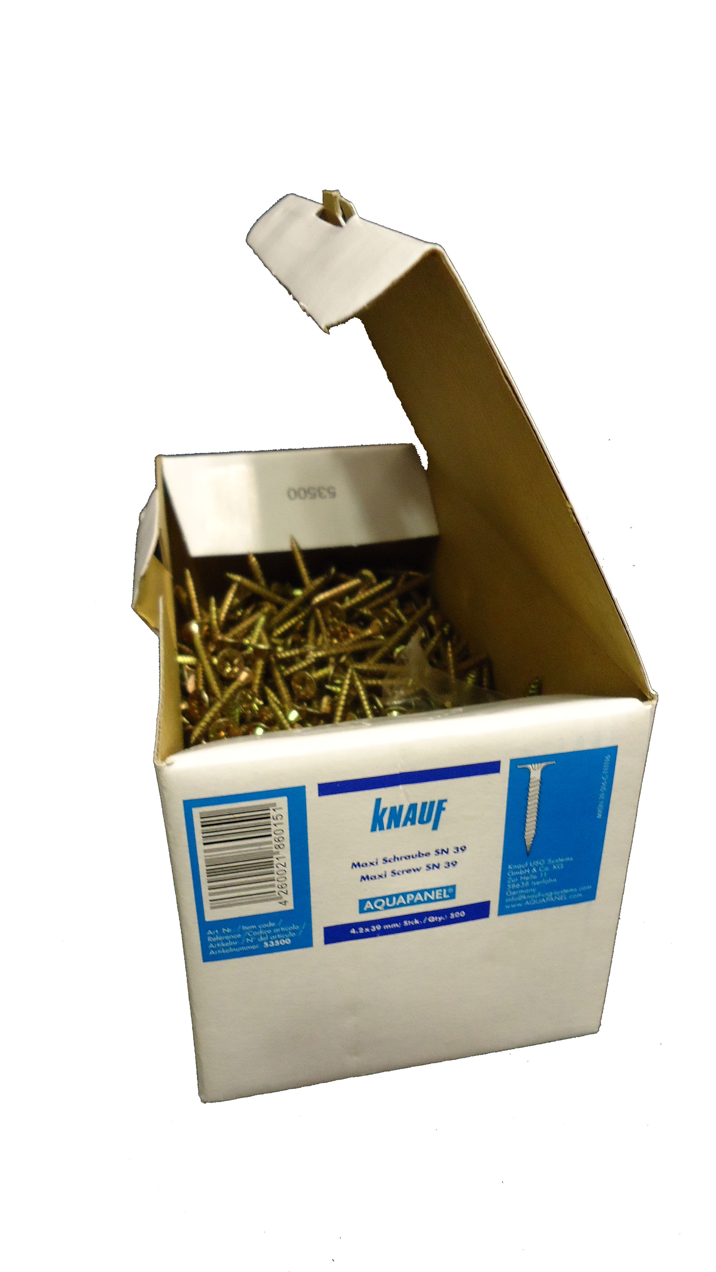 Aquapanel Maxi schroef hout of metaal 39mm (500 st/ds)