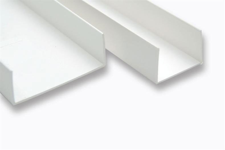 PVC profiel U30 wit lengte 5000 mm