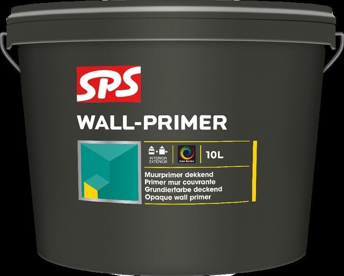 SPS Muurprimer dekkend wit 10 ltr basis P/wit