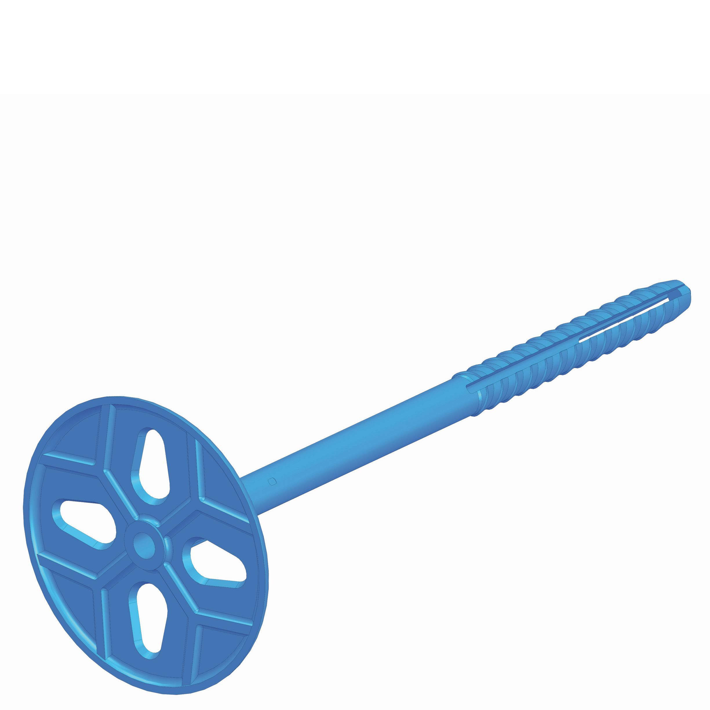 GB Uni Perfo plug blauw 8 x 160 Iso dikte 80-100mm (250st)