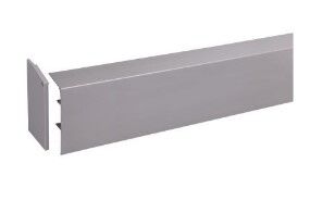 Schuifdeurrail alu 2000 mm voor hangend systeem t.b.v. H100 25-40 mm