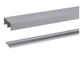 Schuifdeurrail alu 2400 mm voor rollend systeem t.b.v. R40 / R60