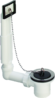 PVC aanrechtplug met overloop