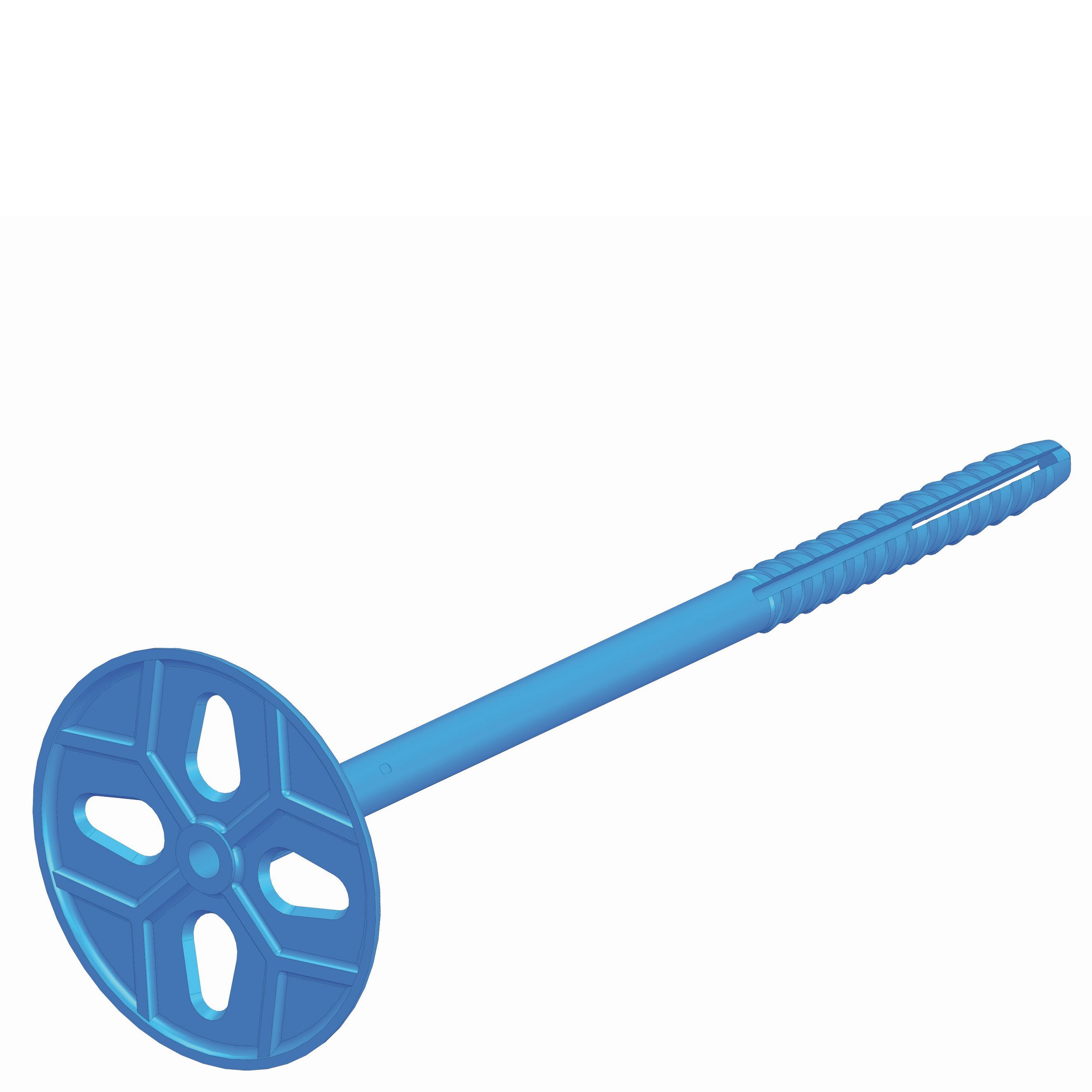 GB Uni Perfo plug blauw 8 x 180 Iso dikte 100-120mm (250st)