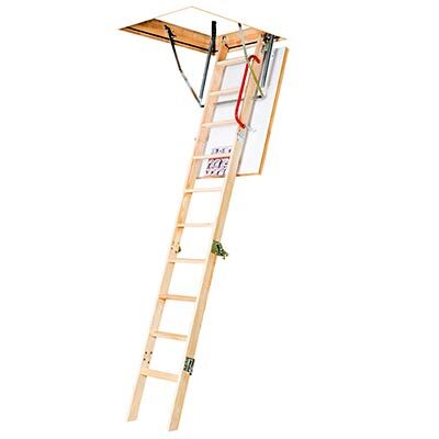 Fakro 4-delige Zoldertrap LWK 60 x 100 cm bakhoogte 14 cm