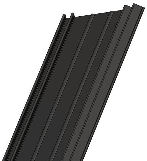 EPDM Verticaal voegenband Z-profielband 45 mm zwart, per 1 m¹