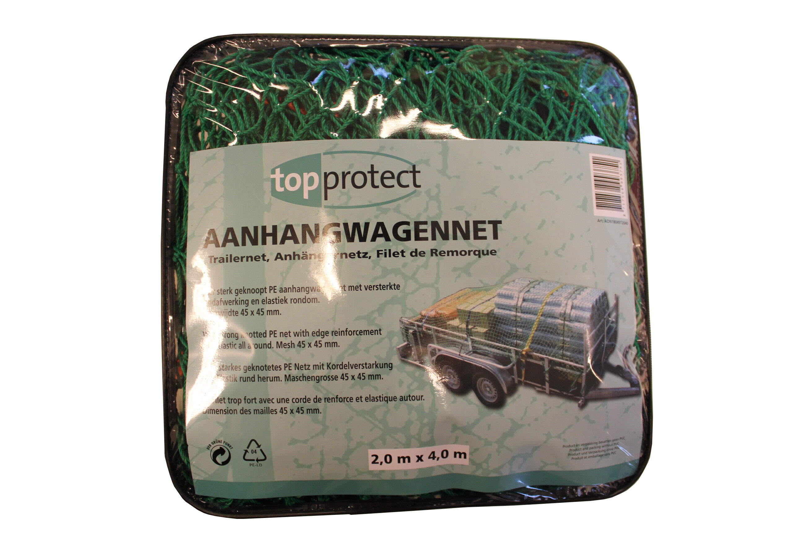 Aanhangwagennet 2,5 x 4 m1 Geknoopt