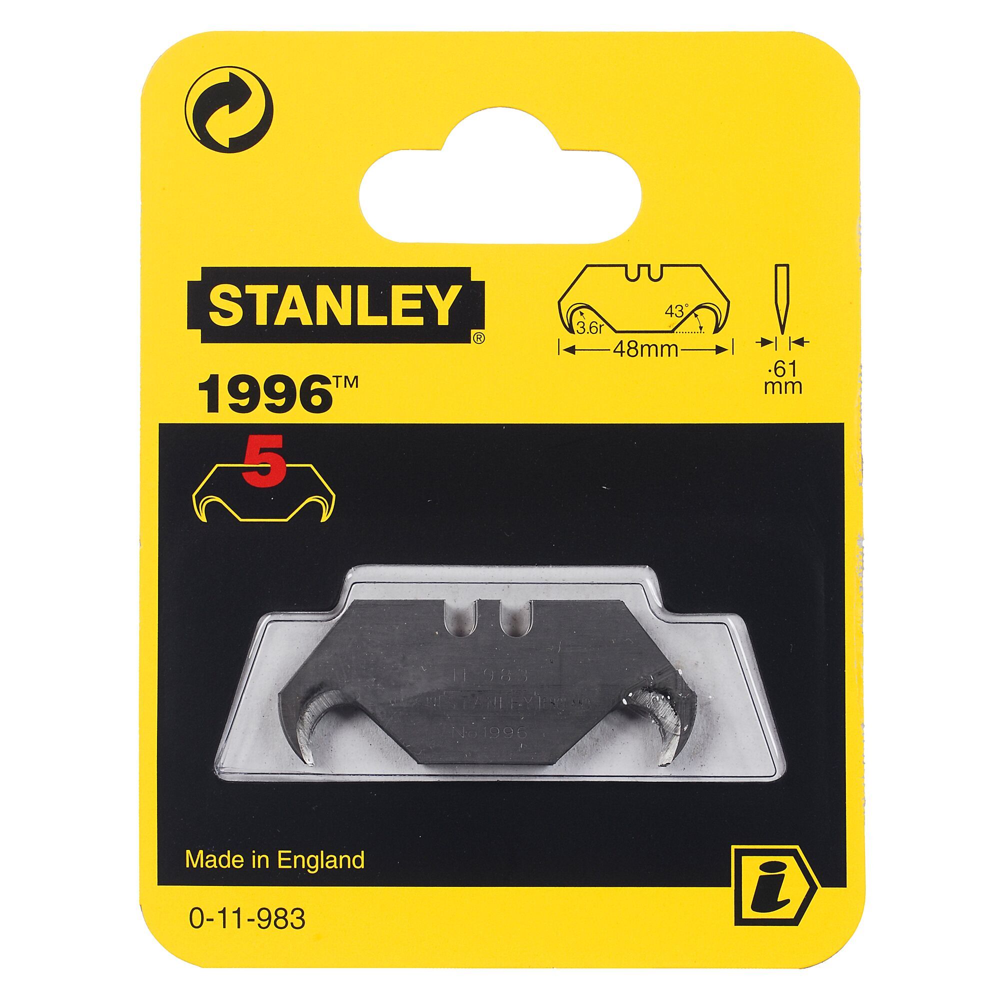 Stanley Reservemes haak 0-11-983 (5 st.)