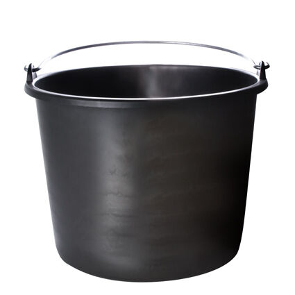 Bouwemmer 20 ltr zwart