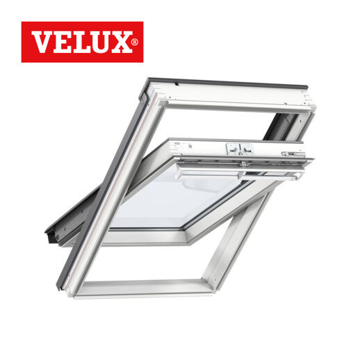 Velux Tuimelvenster GGL MK04 2070 - 780 x 980 wit gelakt Veiligheidsglas