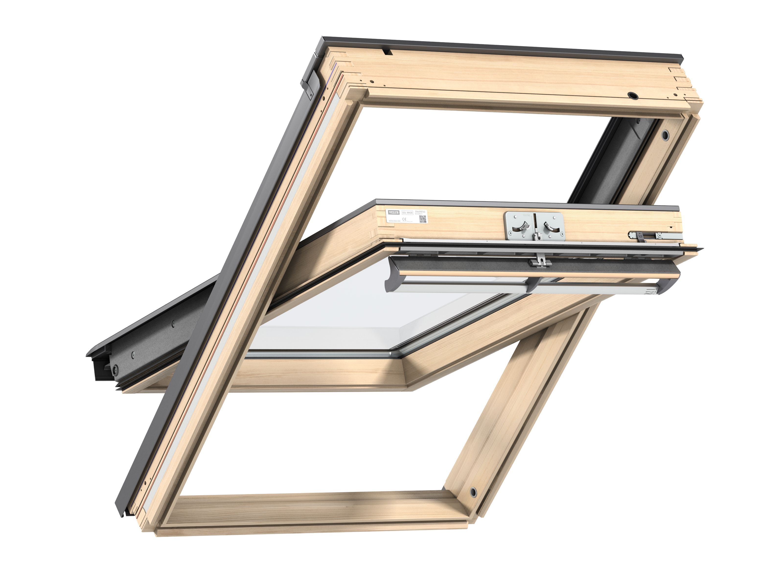 Velux Tuimelvenster GGL CK02 2070 - 550 x 780 wit gelakt Veiligheidsglas