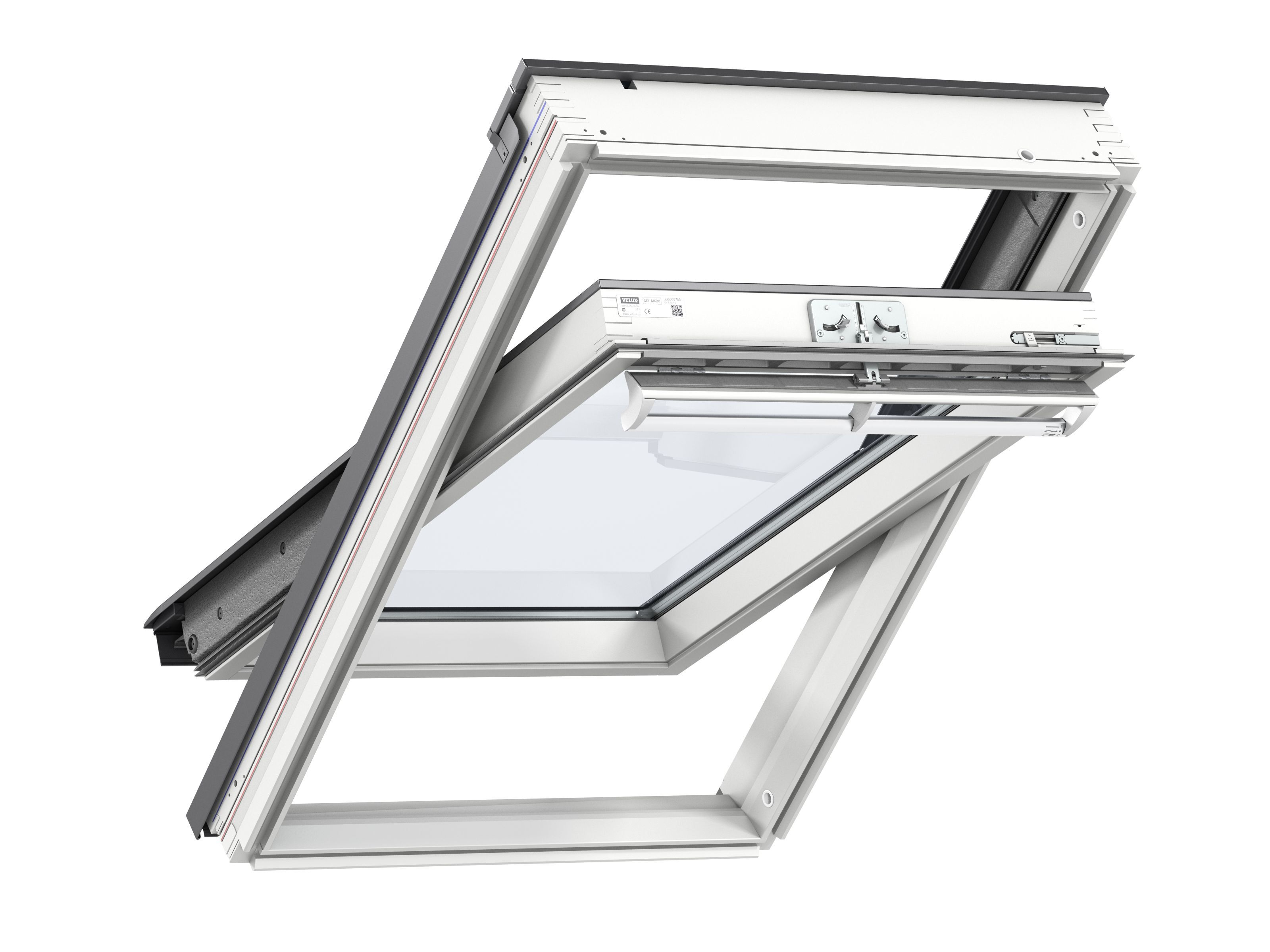 Velux Tuimelvenster GGL MK04 2070 - 780 x 980 wit gelakt Veiligheidsglas