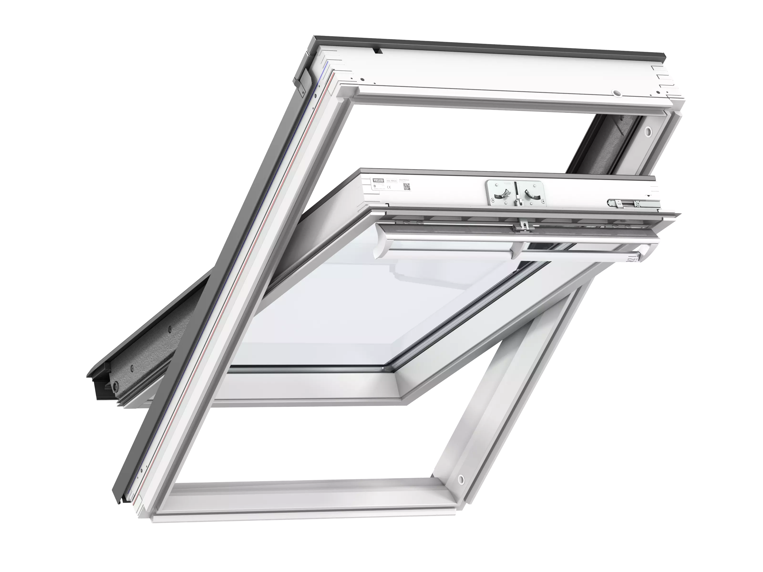 Velux Tuimelvenster GGL SK06 2070 - 1140 x 1180 wit gelakt Veiligheidsglas 