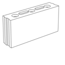 Kalkzandsteen Lijmblok L100/198 437 mm CS12 (11.4 st/m2-110 st/pall/folie)