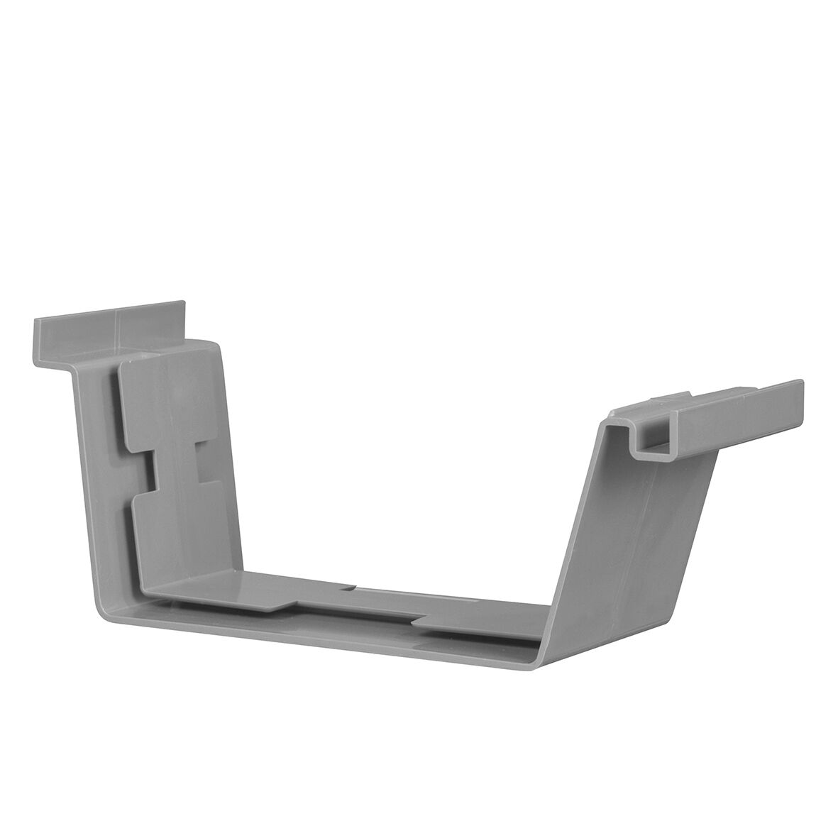 Bakgootverbindingsstuk 125 mm PVC Grijs