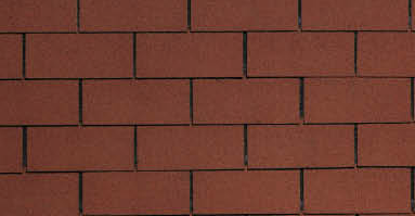 Shingles asfaltleien CT20 3-TAB tile red lend (3.10 m2/pk)