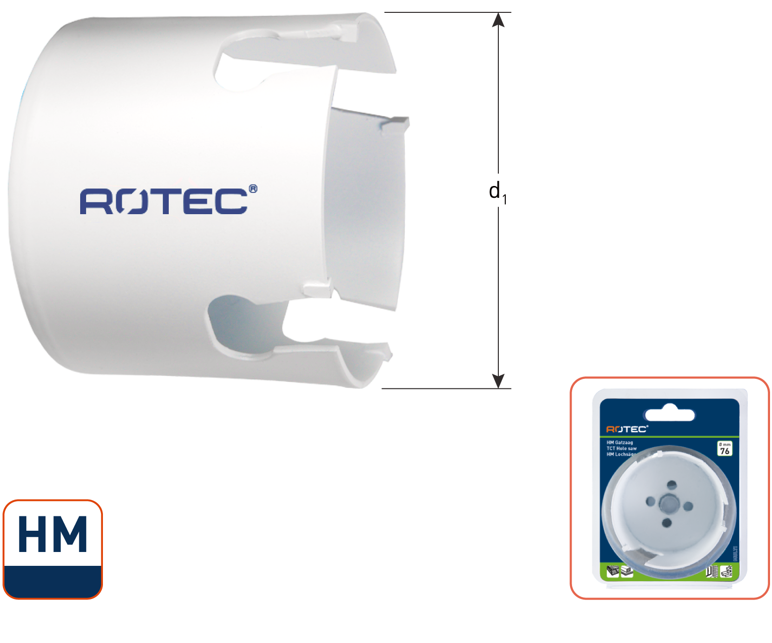 Rotec Multi-Purpose-Gatzaag, Tmax=57, ø102 4'''') (vpe 1)