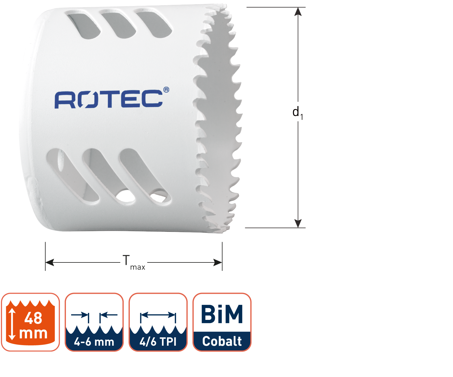 Rotec HM super-bouwzaagblad, ø300x3,2x30 Z=48 WZ (vpe 1)