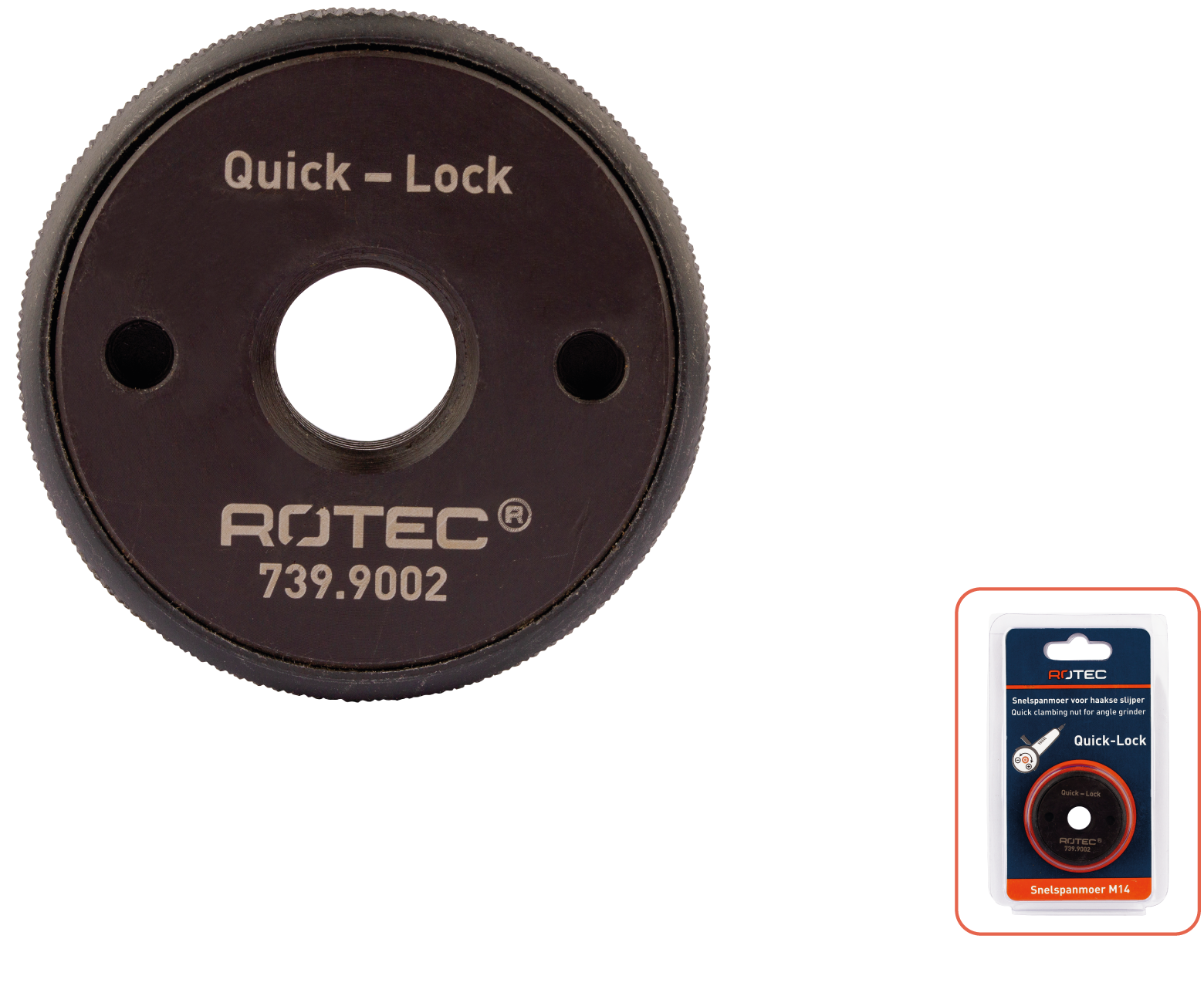 Rotec Snelspanmoer 'Quick-Lock' (vpe 1)