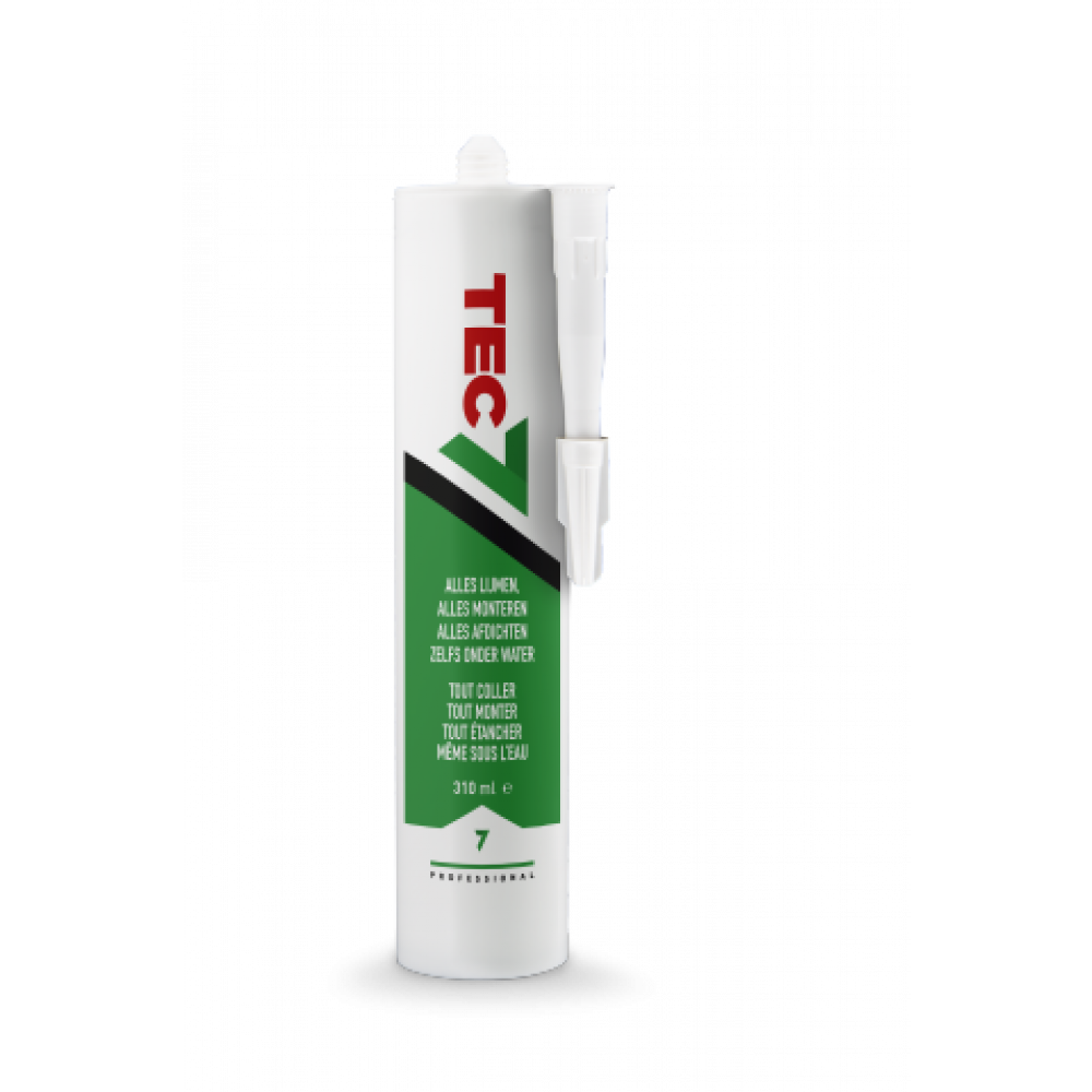 Tec7 Montage & Afdichtingskit 310 ml 9016 Wit