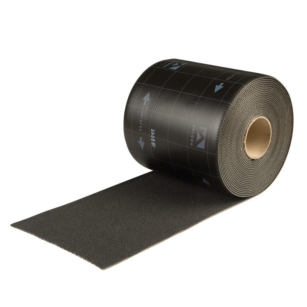 Ubiflex Standaard Loodvervanger 150mm x 12m zwart